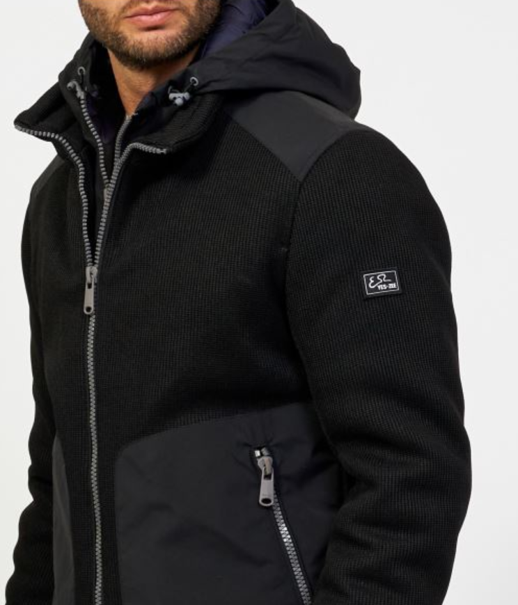 Giubbotto corto in softshell uomo Yes Zee nero