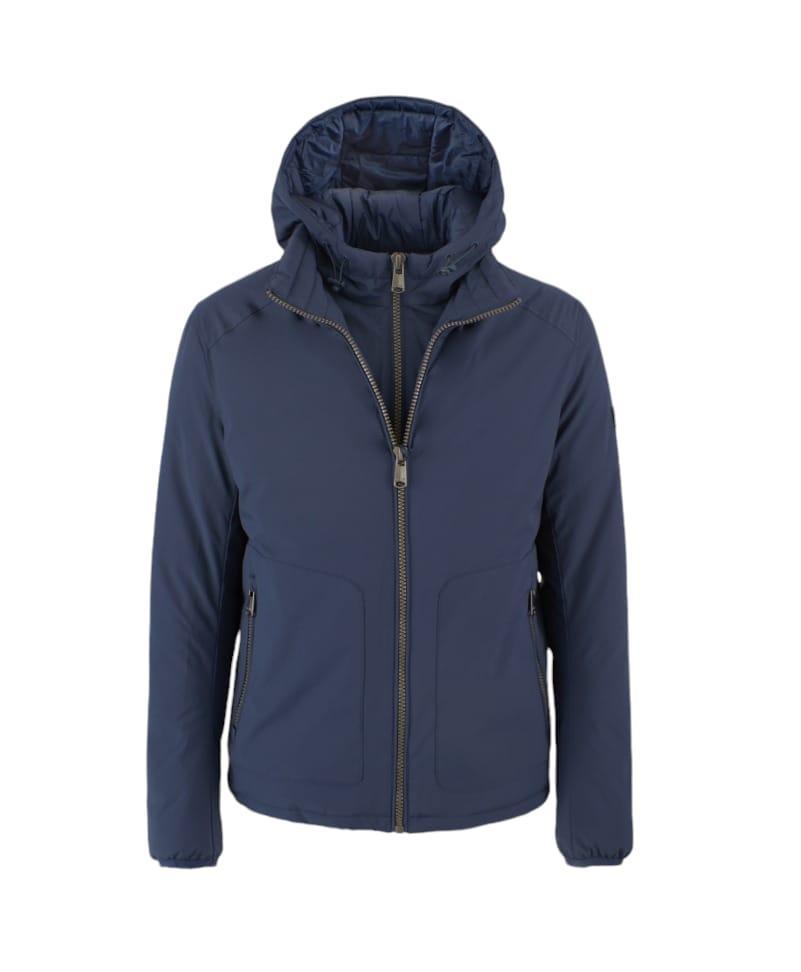 Giubbotto con cappuccio in softshell uomo Yes Zee blu