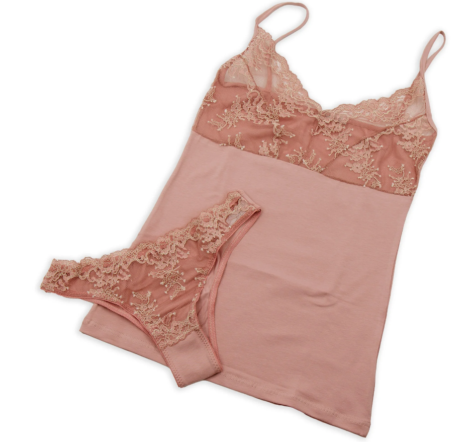 Completino intimo Jadea donna rosa