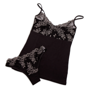 Completino intimo  donna nero pizzo