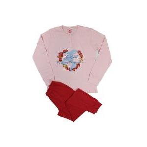 Pigiama cotone jersey da bambina ragazza cuore