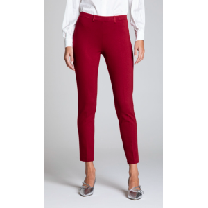 Pantalone dritto capri bordeaux