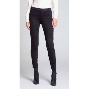 Pantalone dritto capri nero nero