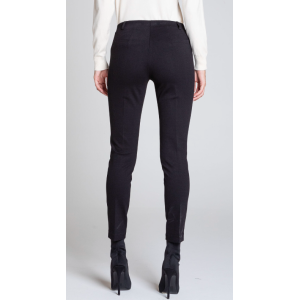 Pantalone dritto capri nero nero