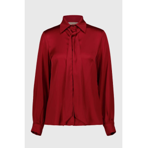 Casacca camicia con fiocco viscosa rosso