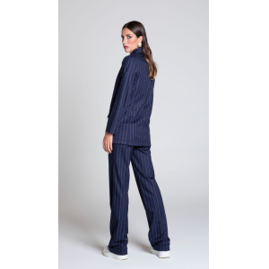 Tailleur donna gessato blu blu