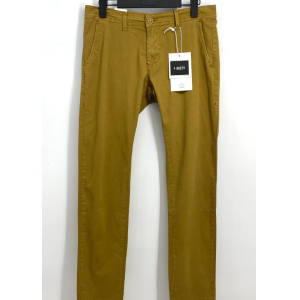 Chinos microfantasia elast slim  ocra