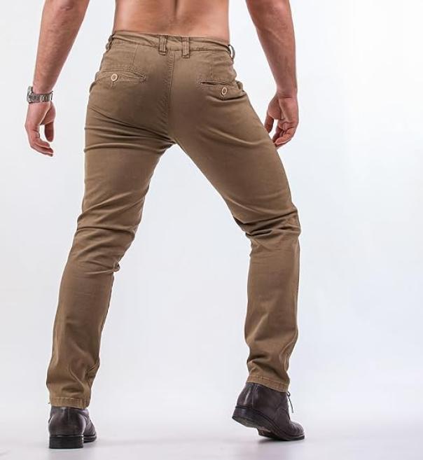 j.sette chinos microfantasia elast slim  ocra - foto 5