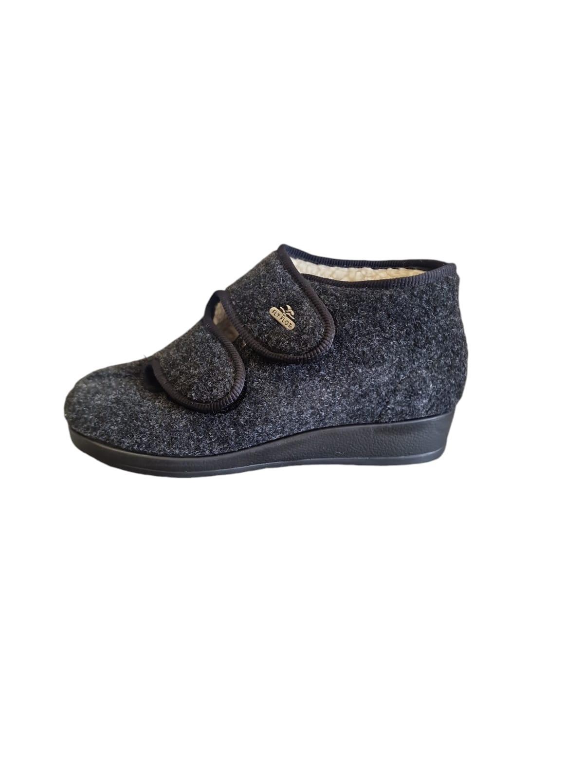 Pantofole chiuse in vera lana da donna Fly Flot