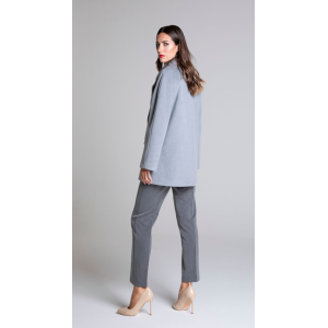 Cappotto doppiopetto donna grigio