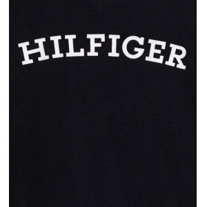 Maglia girocollo in cotone junior tommy hilfiger