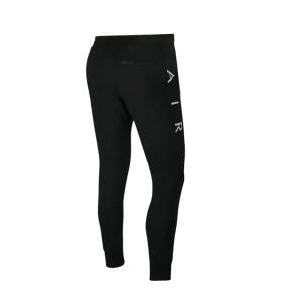 Pantalone sportivo in cotone felpato  nero uomo