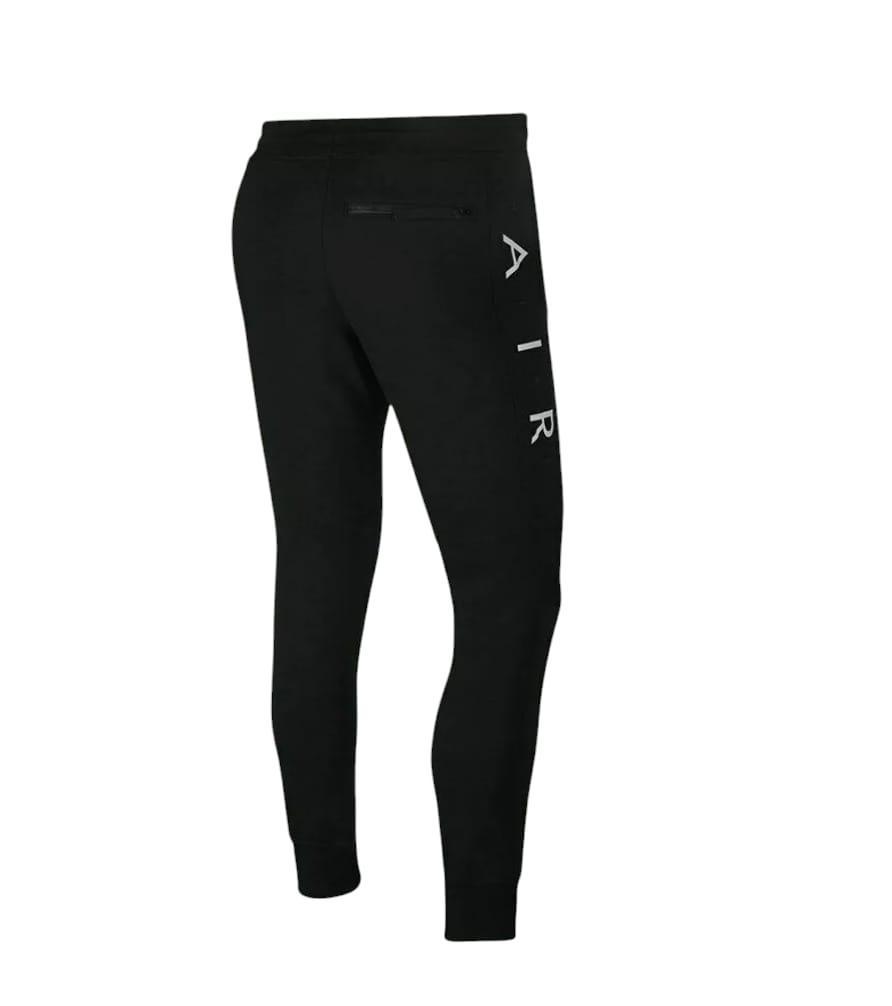 Pantalone sportivo in cotone felpato Nike nero uomo