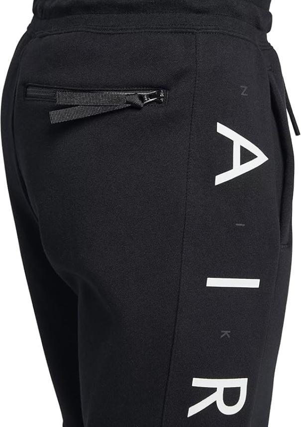 Pantalone sportivo in cotone felpato Nike nero uomo