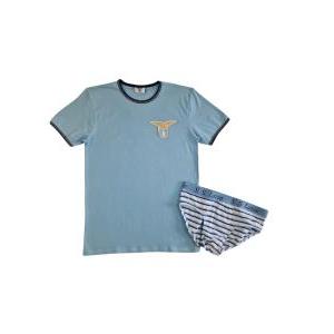 Completo intimo uomo t-shirt e slip compatibile con lazio