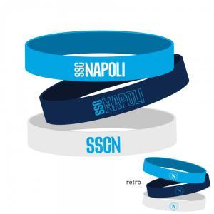 Tris bracciali in silicone compatibile con napoli calcio