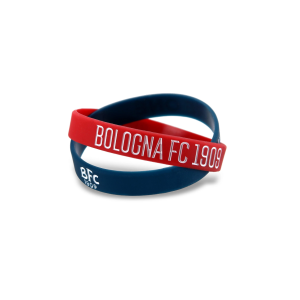 Coppia bracciali in silicone compatibile con bologna