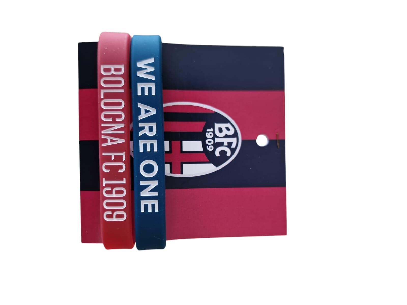 Coppia bracciali in silicone compatibile con Bologna