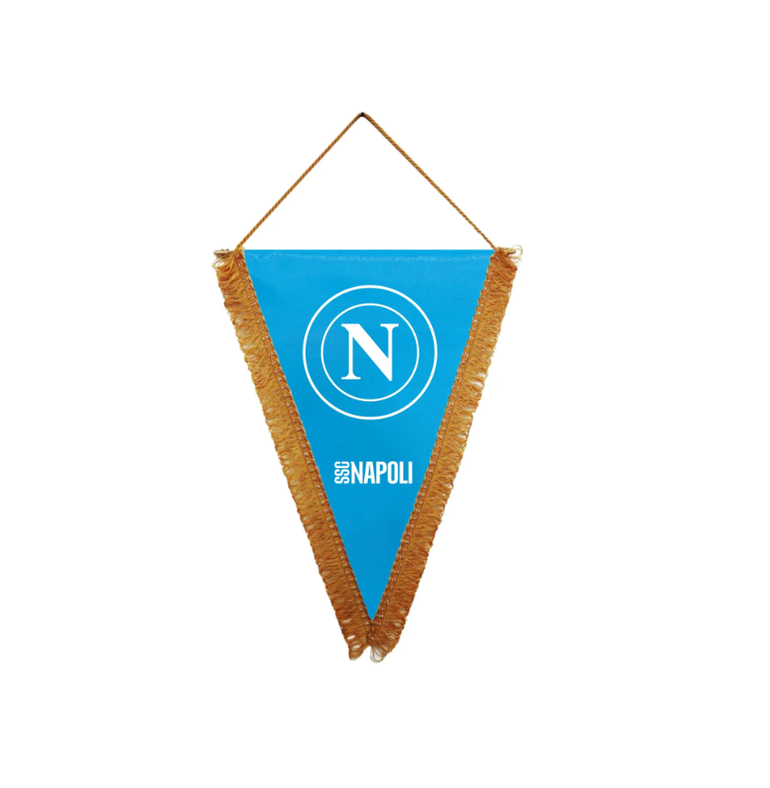 Gagliardetto 28x20cm compatibile con Napoli Calcio