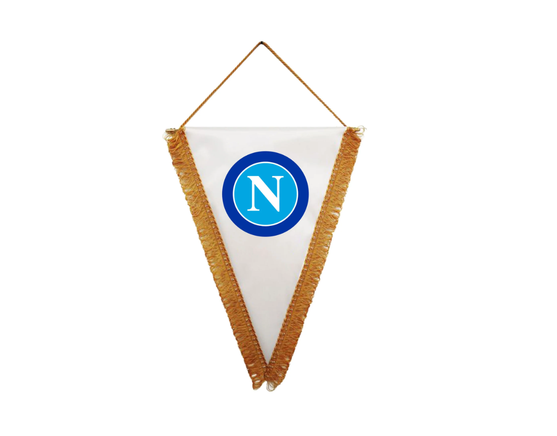 Gagliardetto 28x20cm compatibile con Napoli Calcio