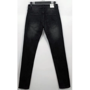 Jeans uomo strappato slim nero