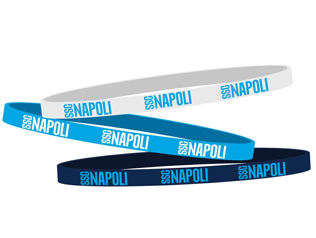 Tris bracciali in silicone compatibile con Napoli