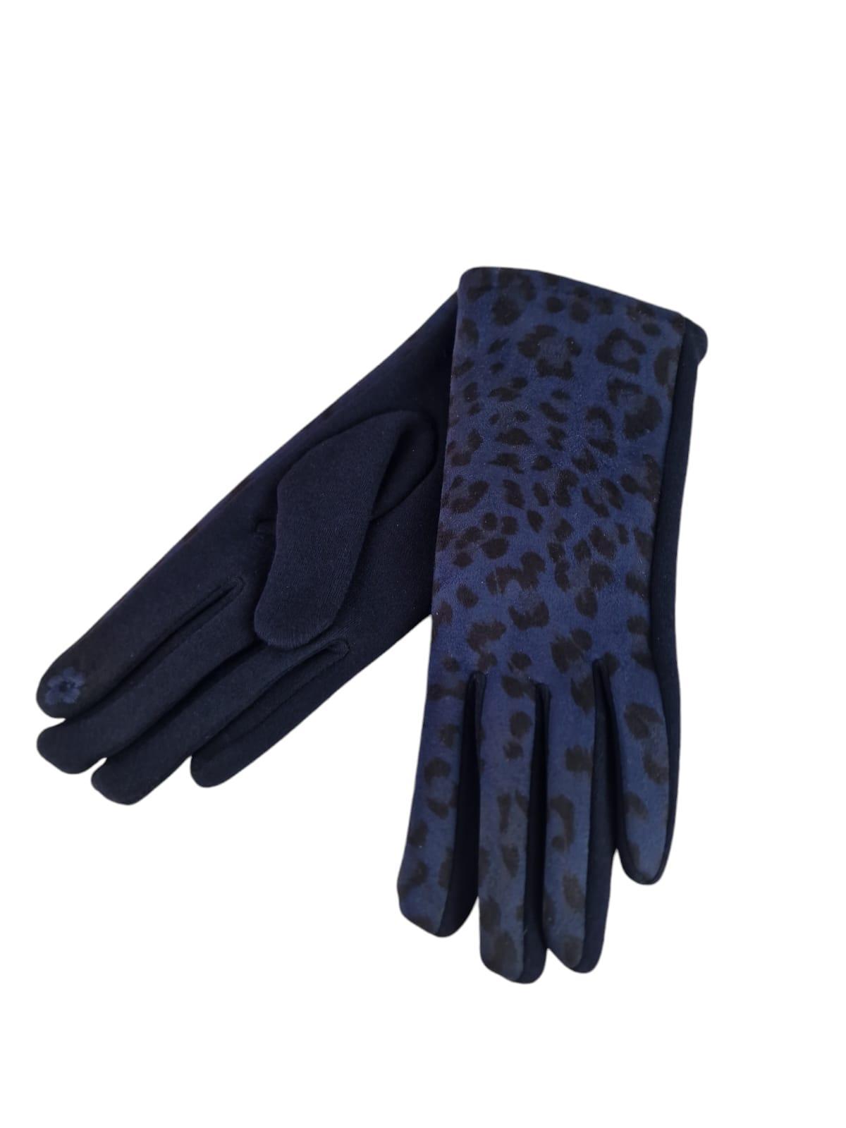 Guanti invernali fantasia leopardato da donna Coveri Collection touchscreen 