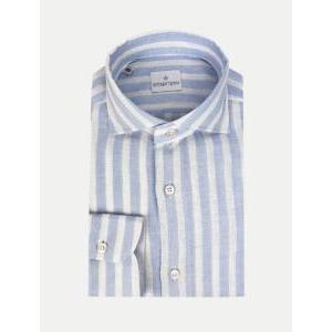 Camicia uomo manica lunga misto lino cotone bottega artigiana