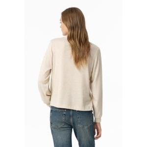 Maglioncino donna con perline  beige