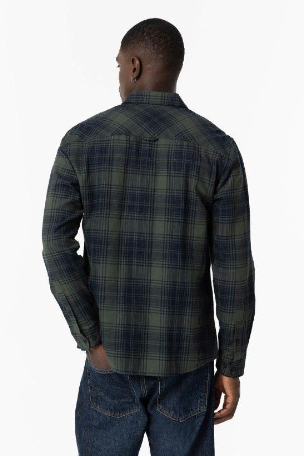 Camicia Tiffosi in cotone da uomo verde