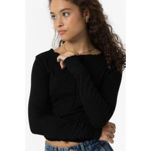 T-shirt manica lunga ragazza  nero