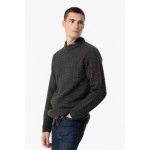 Maglione uomo lavorato grigio