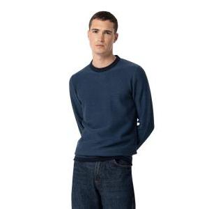 Maglione uomo in cotone  blu