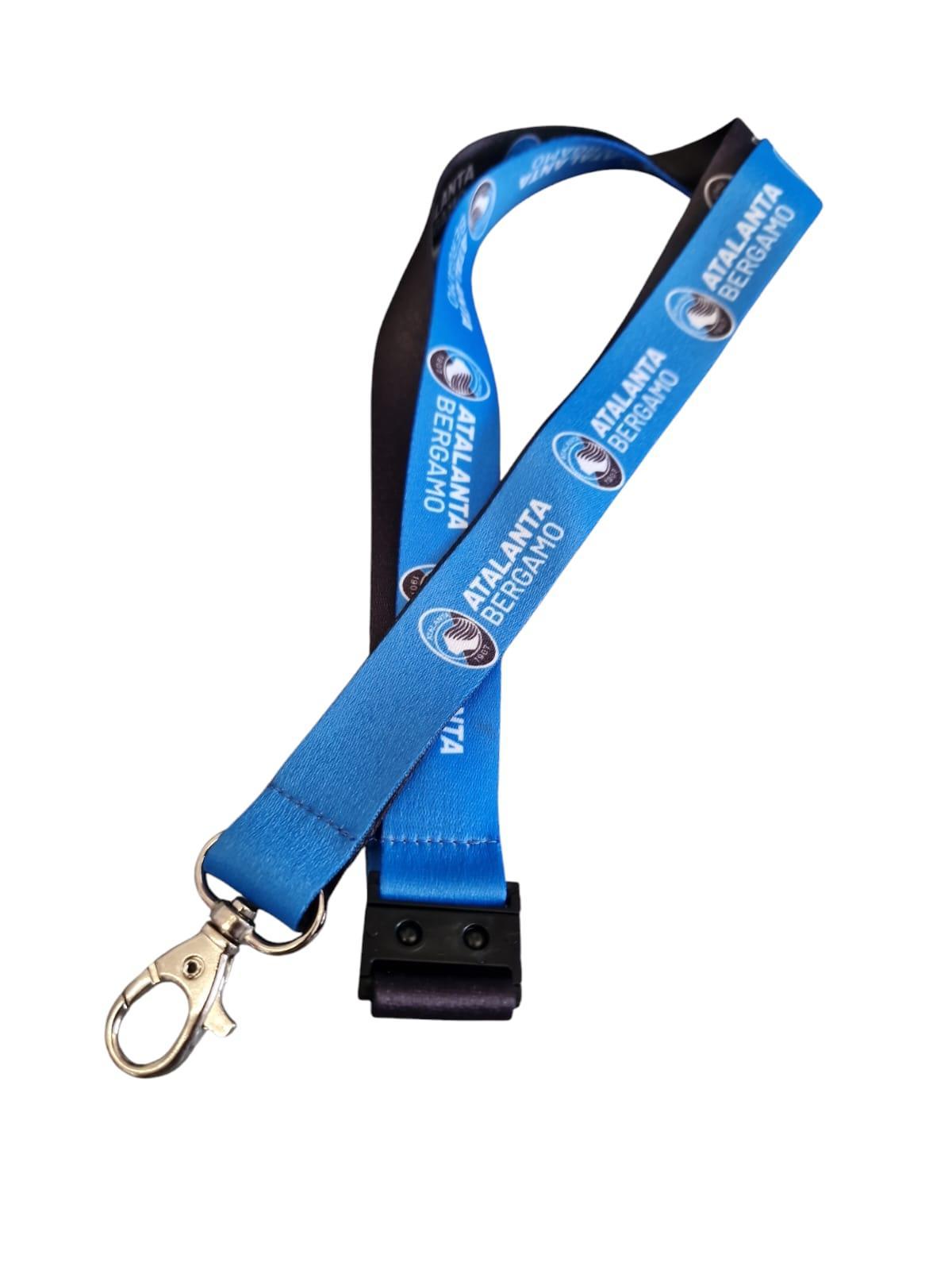 Lanyard portachiavi da collo portabadge compatibile con Atalanta