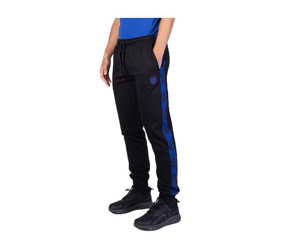 Pantalone tuta da uomo in cotone felpato compatibile con Inter