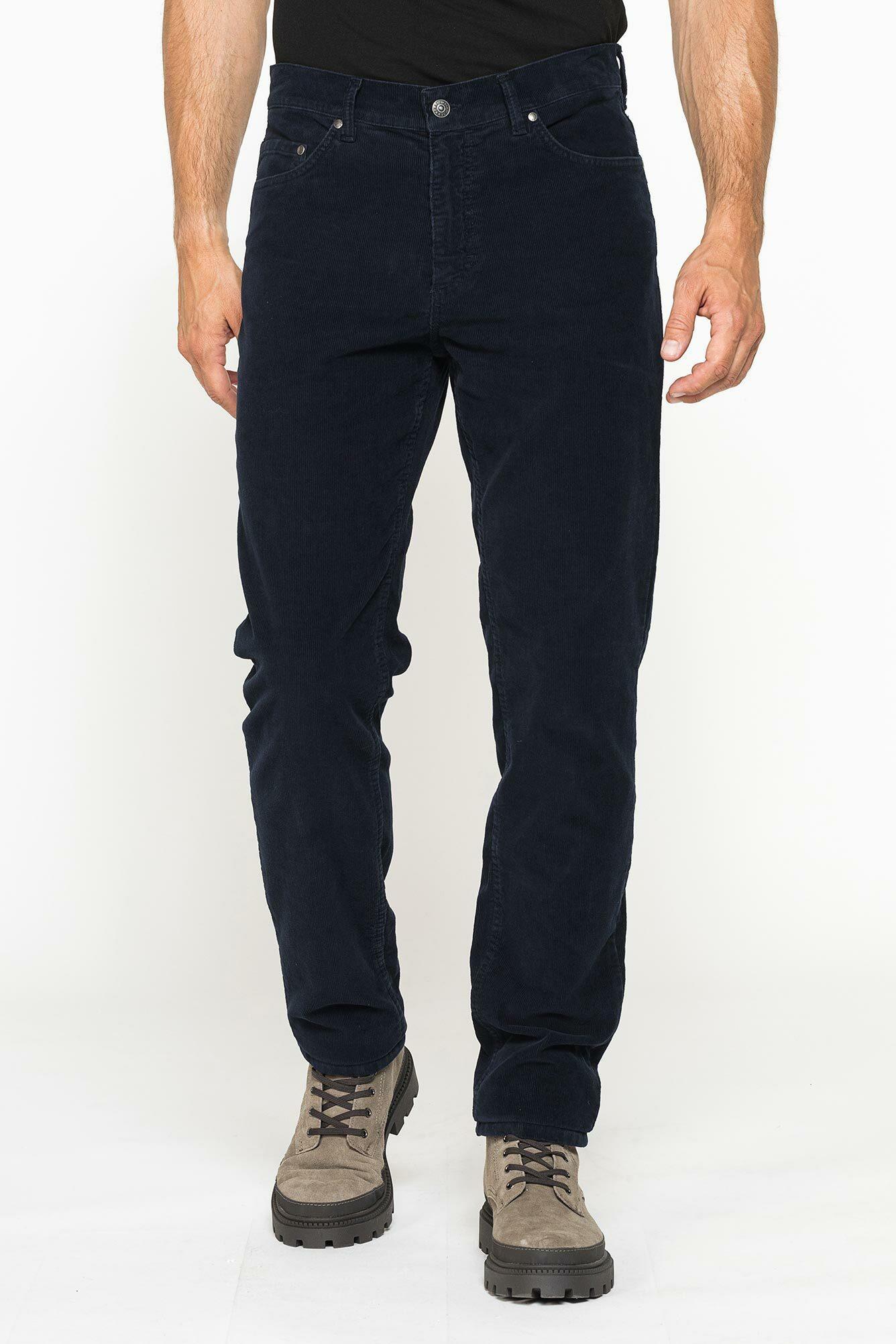 carrera jeans velluto 1000 righe regular navy - foto 1