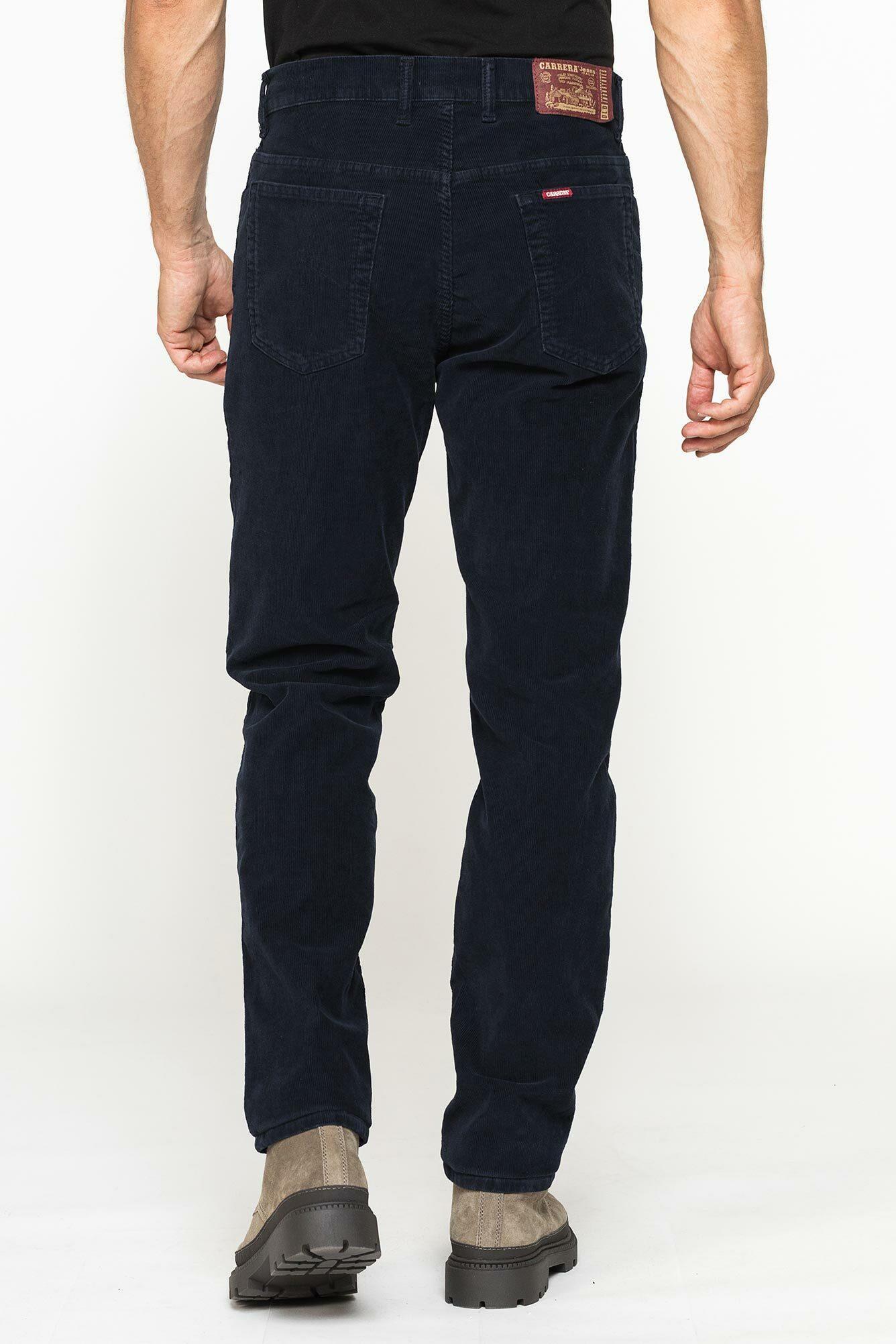 carrera jeans velluto 1000 righe regular navy - foto 3