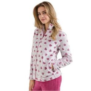 Tuta homewear in pile da donna  ga6022 fucsia