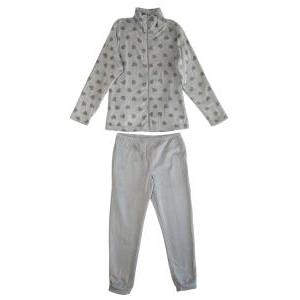 Tuta due pezzi homewear in pile da donna  ga6022 grigio