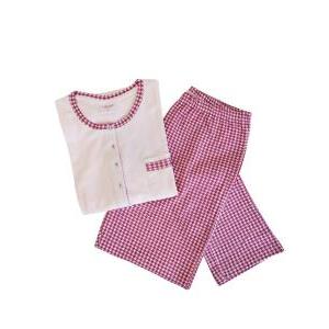 Pigiama donna in caldo cotone  gp6069 rosa