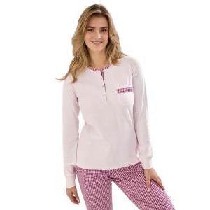 Pigiama donna in caldo cotone  gp6069 rosa