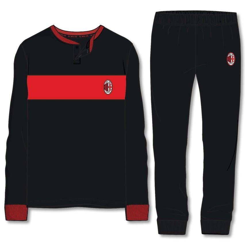 Pigiama Milan interlock junior nero