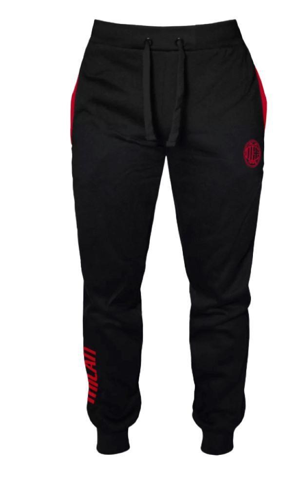 Pantalone tuta felpa adulto Milan Nero