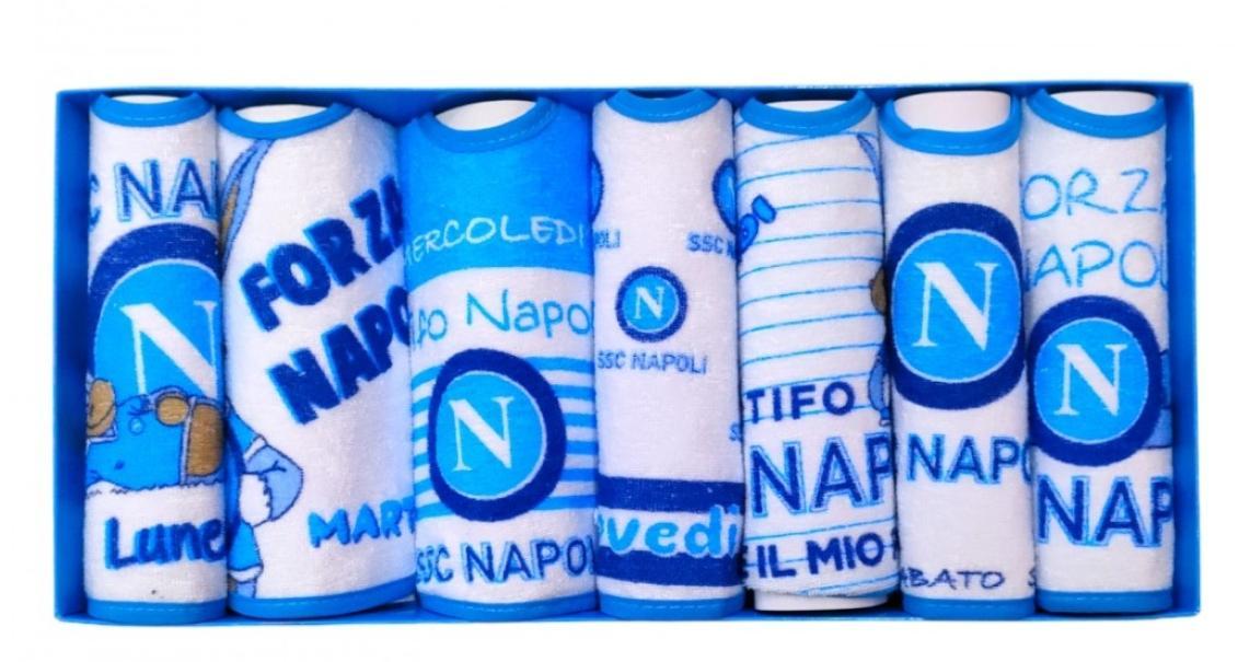 Set bavette neonato compatibili con Napoli Calcio