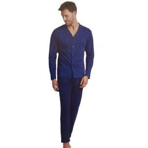 Pigiama da uomo calibrato in cotone interlock  gp2073/ac denim