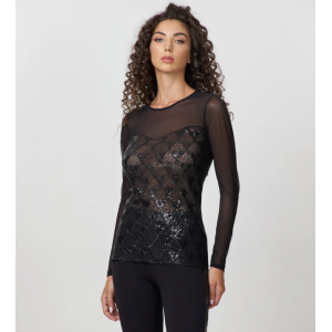 Maglia donna glitter  nero