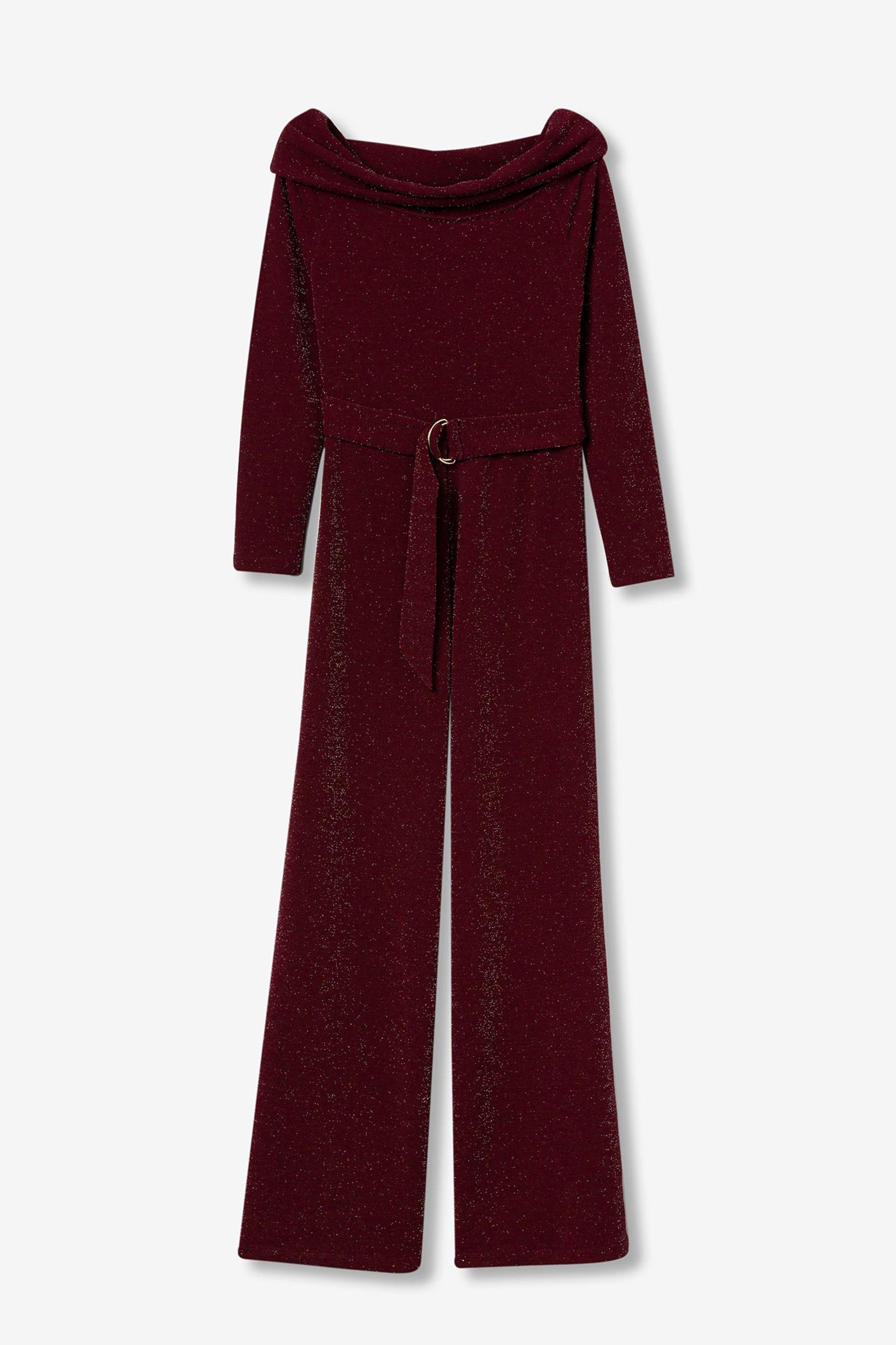 Tuta elegante intera donna Tiffosi bordeaux