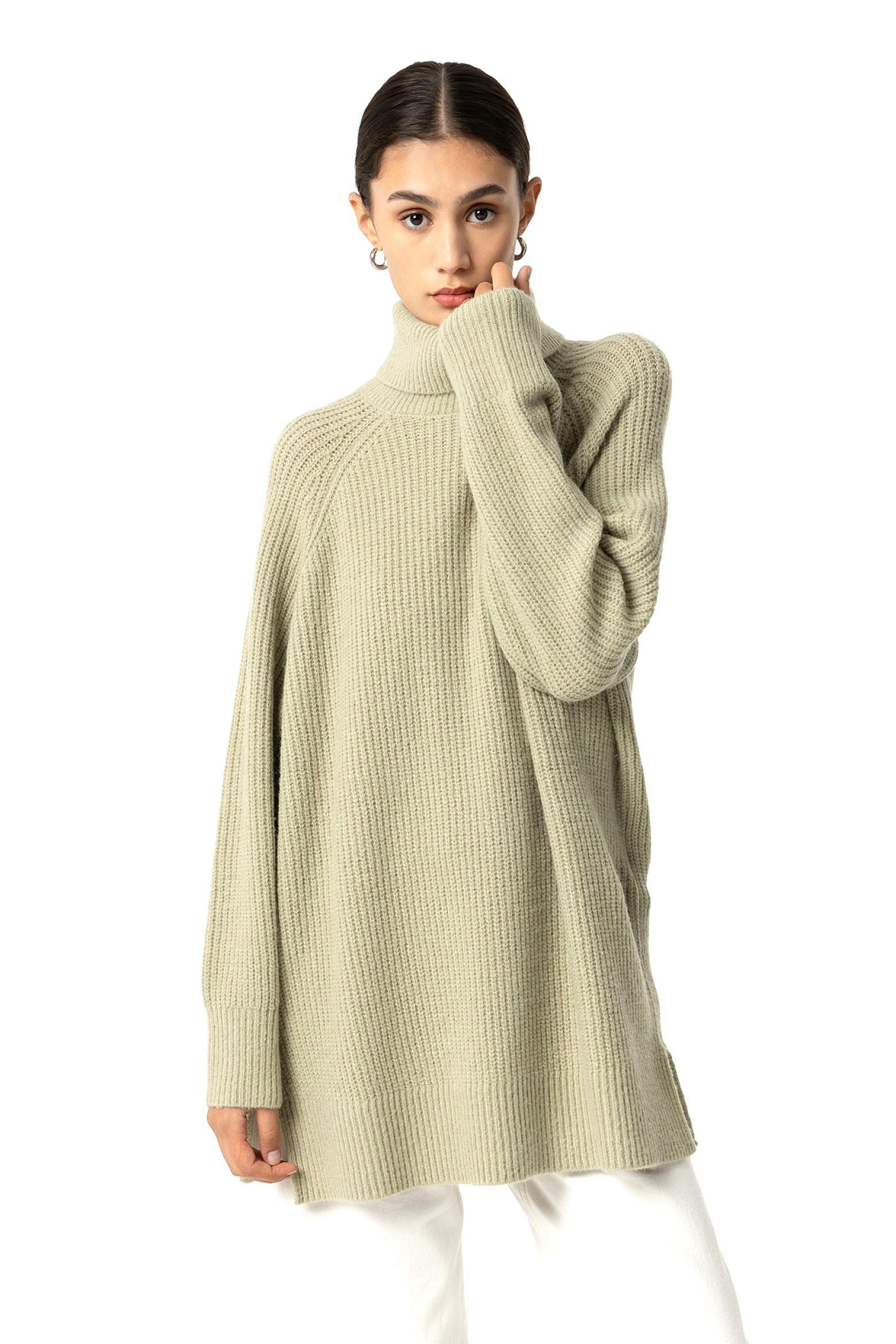 Maglione dolcevita donna Tiffosi verde