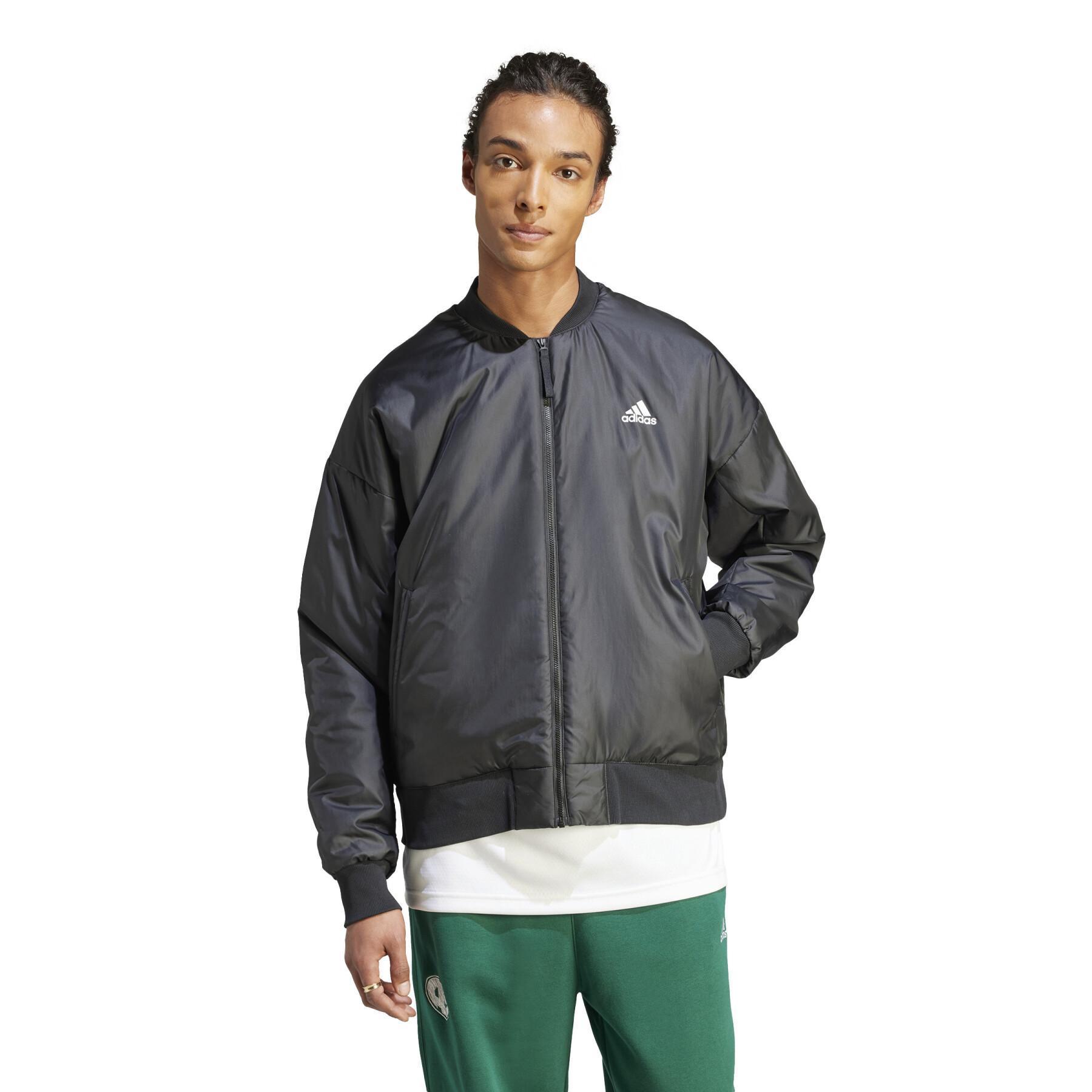 Giacca bomber Adidas da uomo nero