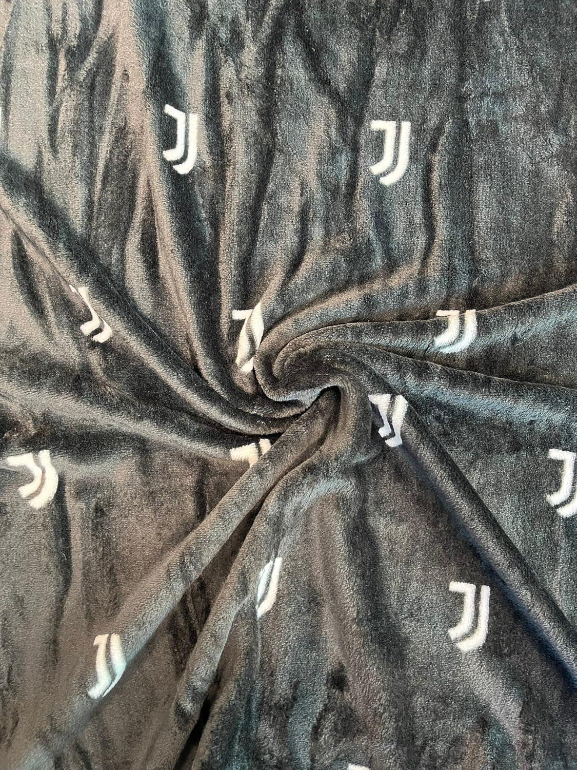 Plaid coral compatibile con Juventus 150x210